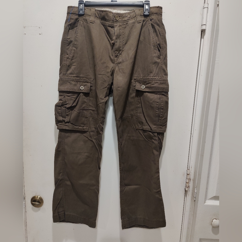 The North Face Men's Olive Cargo Pants Draw Strin  lassic Casual Utility Sz32x30